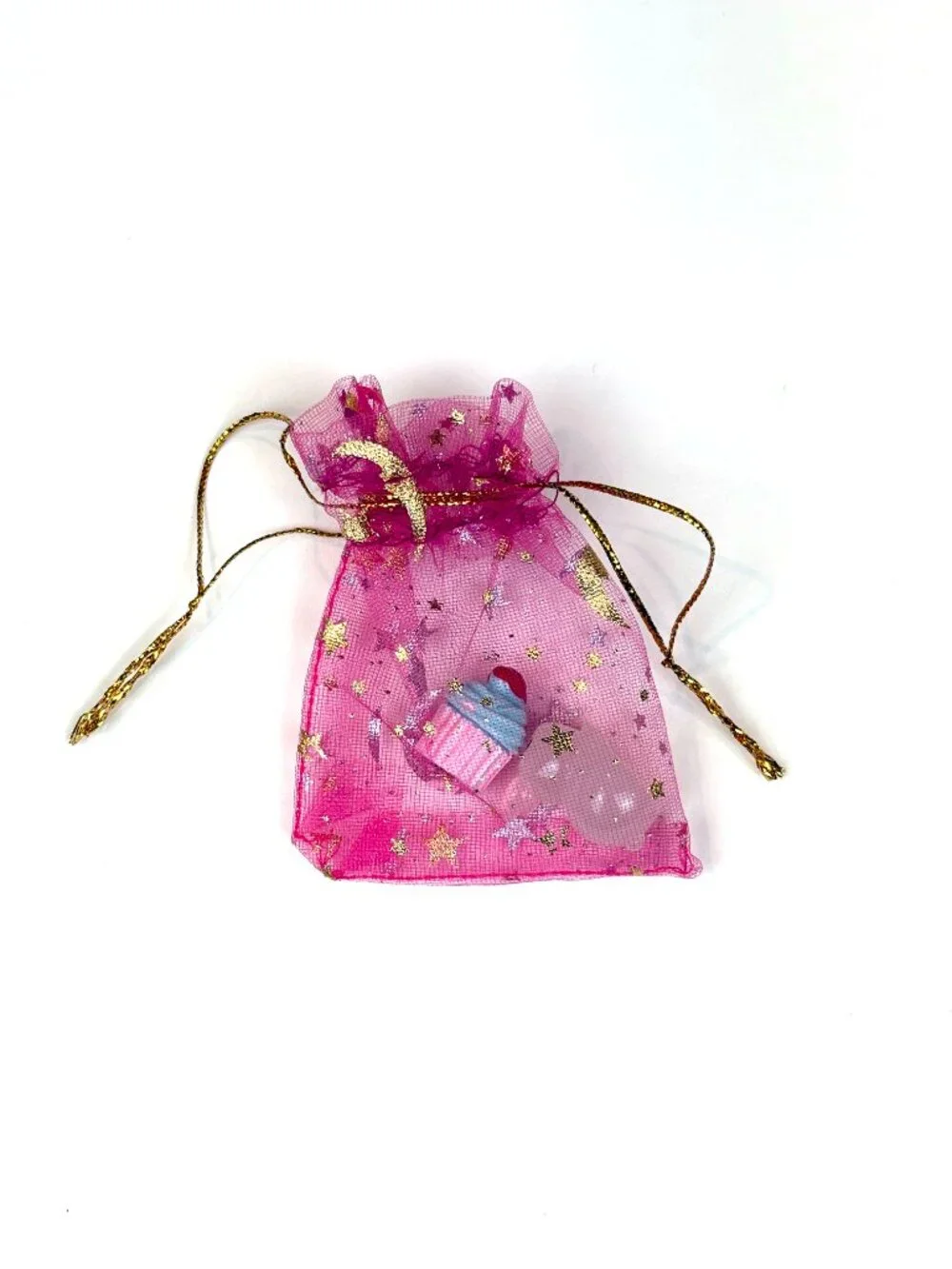 Cute miniature resin rabbit and cupcake charms or party cake topper decorations